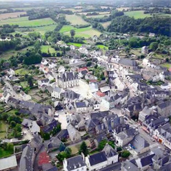 Guéméné sur Scorff vue du ciel