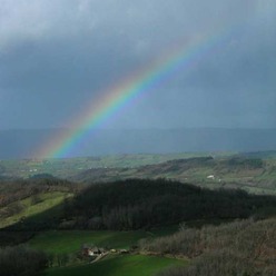 arc-en-ciel sur le vallon de Marcillac