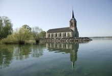 eglise de Champaubert sur le lac du Der