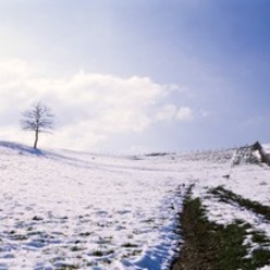 la Montagne sous la neige